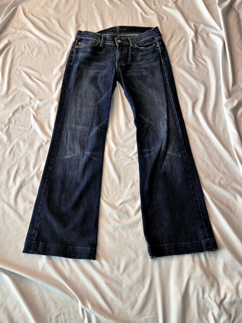 7 For All Mankind Bootcut Flare Jeans Blue Denim Sz 31